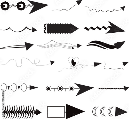 Creative Decorative Arrow Collection Set – Hand Drawn Abstract Direction Vector Packet