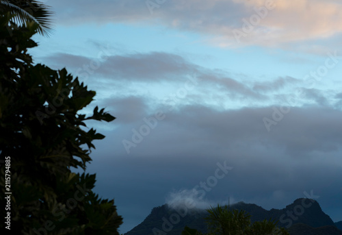 Bild auf Leinwand Overlay de Ciel de Coucher de Soleil – Nuances Chaudes pour Retouche Photo