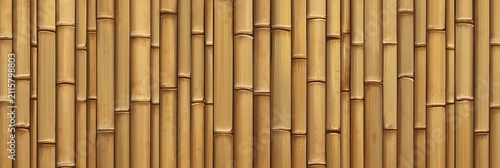 Natural Bamboo Panel Screen Texture Design, Seamless Woven Pattern for Aesthetic Craftsman Decor