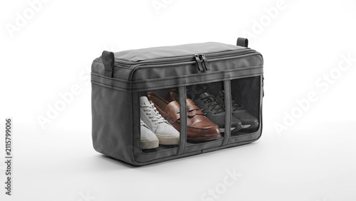 Premium Transparent Travel Shoe Organizer Bag with Footwear