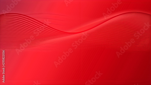 Abstract red background with smooth waves and thin horizontal lines creating a modern flowing texture design for creative projects and digital presentations