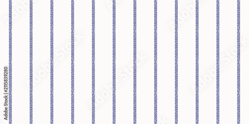 Deep Indigo Blue Double Pinstripe Ornamental Border Seamless Vector Pattern Background for Fashion and Fabrics