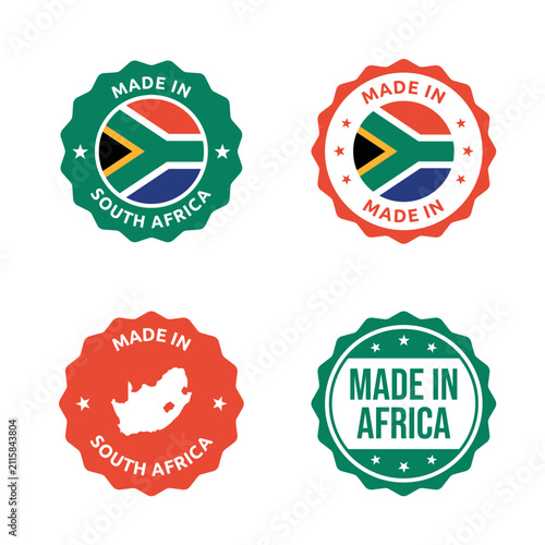 South Africa stamp set, Republic of South Africa product labels