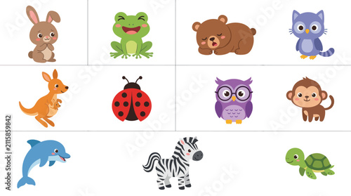 Photography Cute cartoon animal collection