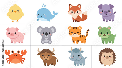 Photography Cute cartoon animal collection