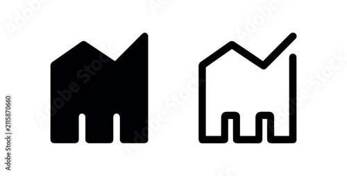 Business Growth Chart and Trend Icon