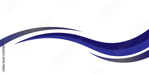 Abstract Blue and Grey Wave Vector Design for Vehicle Wrap and Corporate Graphic