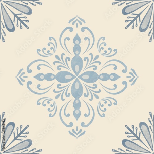 Seamless watercolour and unique snow flakes pattern background for covers, notes, Soft backgrounds colour. Watercolour art work. snow flakes pattern background for winter vibes.