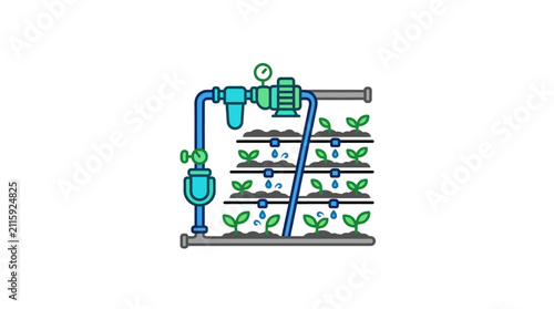 Smart drip irrigation system for agricultural crops