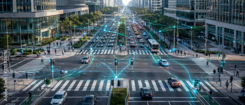 AI-Powered Smart Transportation Network Analyzing Real-Time Traffic and Connected Vehicle Data