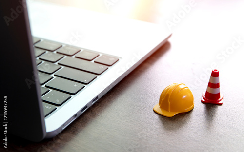 warning under construction , website under maintenance , troubleshooting and fixing