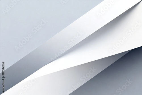Abstract White and Gray Geometric Shapes