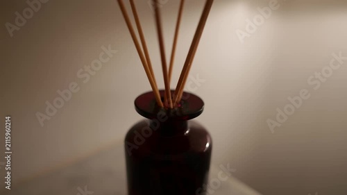 Scent diffuser bottle with sticks