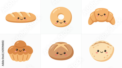Cute baked goods collection