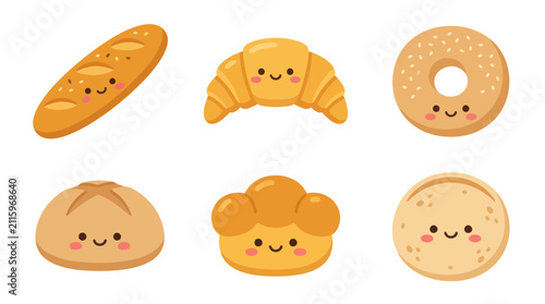 Cute baked goods collection