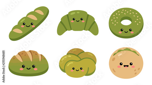 Cute baked goods collection