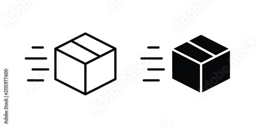 Fotografía Package delivery icon editable pictograms collection