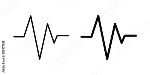 Canvastavla Pulse icon editable pictograms collection