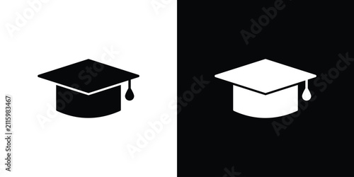 Bild auf Leinwand Education icon outline logo group