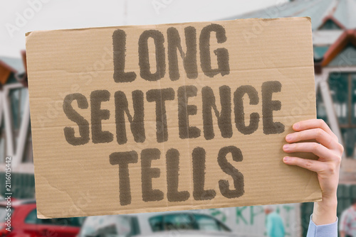 Принти на полотні "Long Sentence Tells" Prolonged imprisonment reflects the harm done
