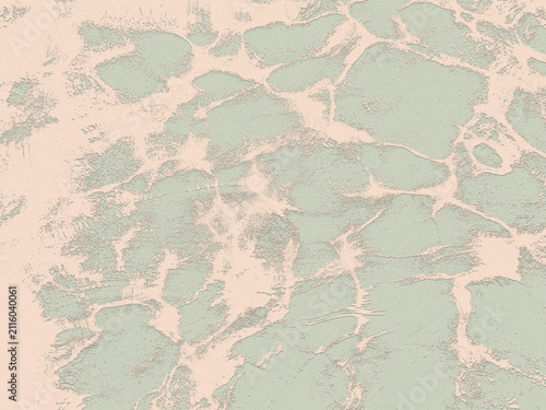 Minimal mint textured surface with delicate abstract design