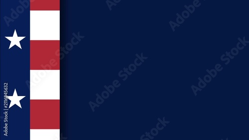 Official Flag of Plano Texas Waving Graphic Animation Background.