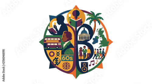 Diverse Cultural Heritage and History Collage - African British Experience