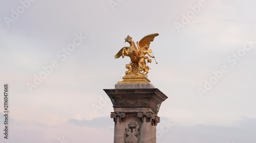 angel statue in the city of  Paris