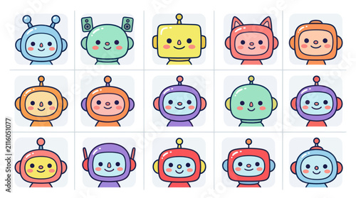 Diverse robot avatars collection