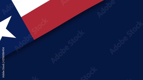 Texas Flag Graphic Background with Dark Blue Copy Space for Patriotic State Theme.