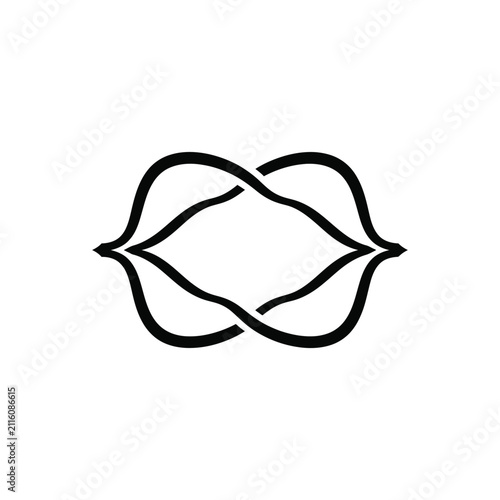 Abstract Celtic Knot Symbol.