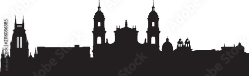BOGOTA city skyline prepared in vector