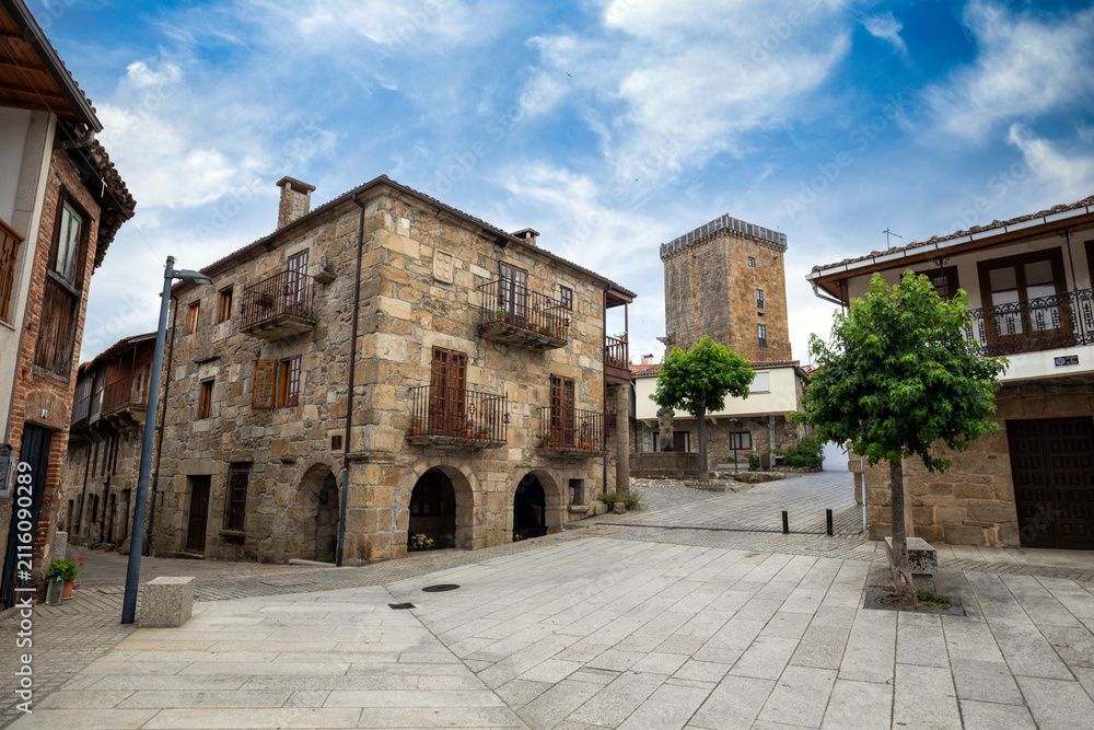 Fototapeta premium A view of the picturesque village of Vilanova dos Infantes in Celanova, Galicia, Spain