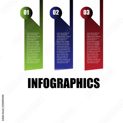 Modern Four Steps Infographic Template Design
