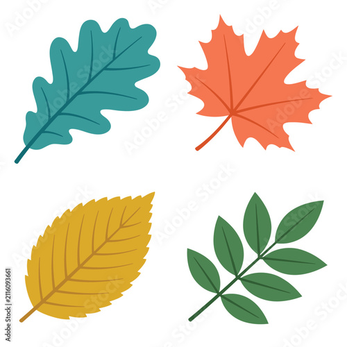 Tree Leaf Icon Set nature icon set for environmental design projects