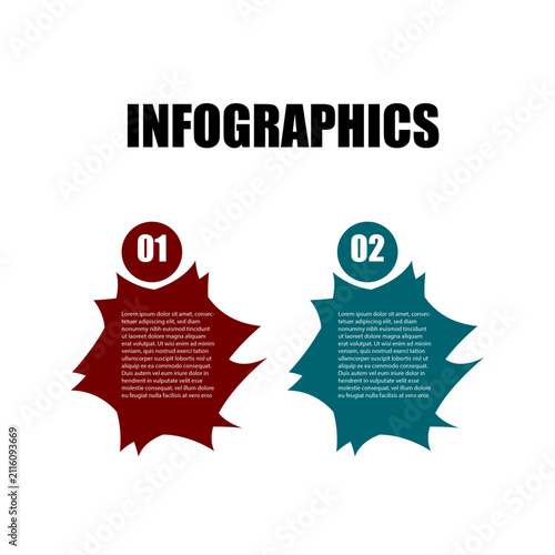 Creative Badge Style Infographic Template Design