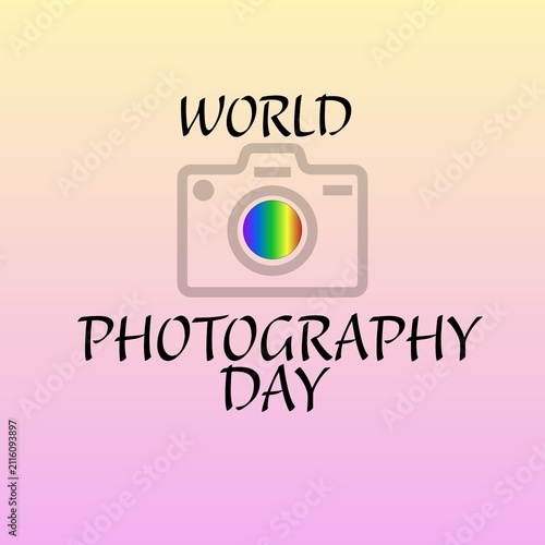 Illustrated design about world photography day.