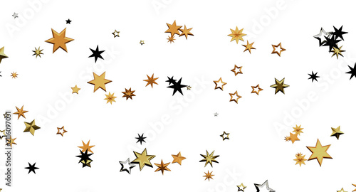 Abstract stars floating acr...