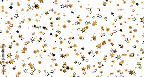 Abstract pattern of gold st...