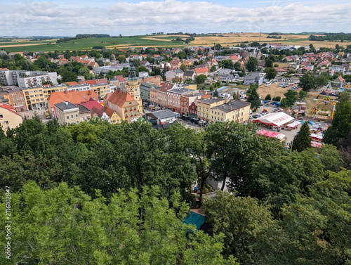 OtmuchÃ³w Town Panorama with Summer Festival Poland