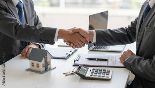 Real Estate Handshake Agreement Closing Deal