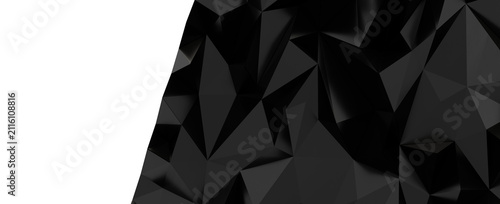 Dark polygonal background w...