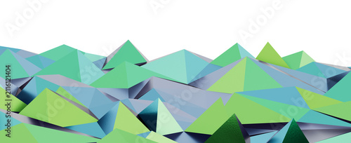 A low poly digital art land...
