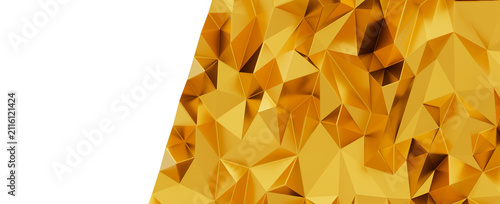 Golden abstract geometric l...
