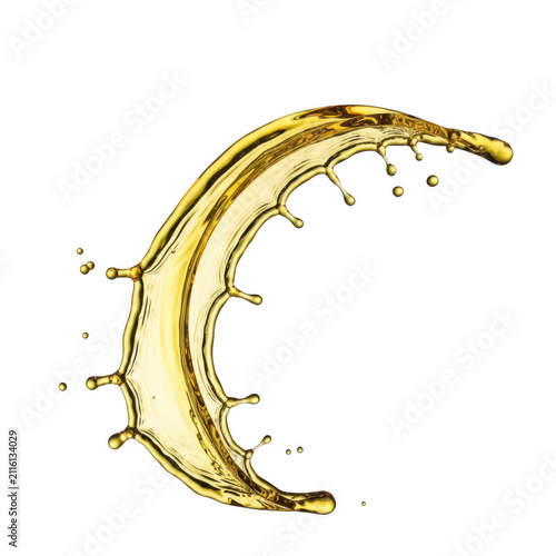 A beautifully illustrated crescent moon with intricate golden details.