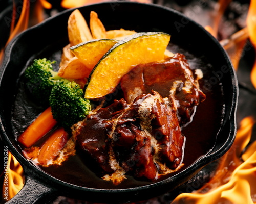 Quadro su tela beef stew with vegetables
