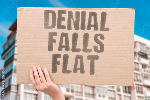 Fotografía "Denial Falls Flat" Rejection of accusations fails to convince
