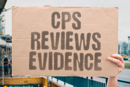 Obraz na płótnie "CPS Reviews Evidence" The prosecution service examines the case material