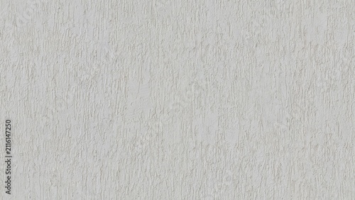 Foto White Grafiato textured plaster wall surface with a rough vertical relief pattern, creating a distinctive stucco finish and subtle architectural texture