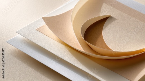 Neutral textured paper background stationery mockup for card invitation and poster design